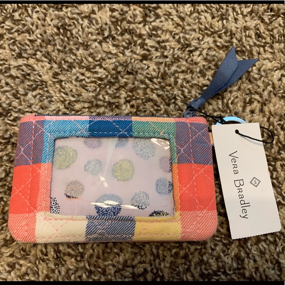 Vera Bradley Tropics Plaid ID Wallet